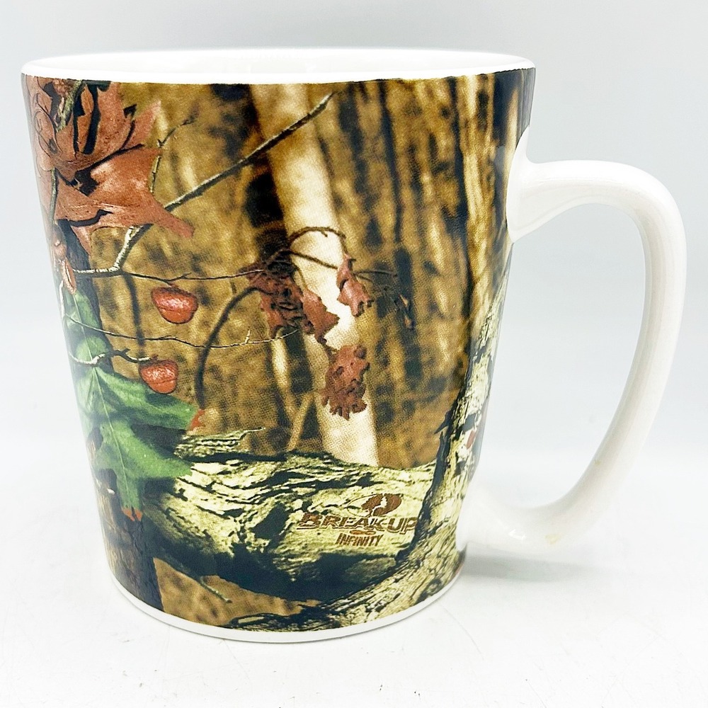 Mossy Oak Break Up Infinity Camouflage Coffee Mug Hunting Camo Ceramic Cup 16 oz